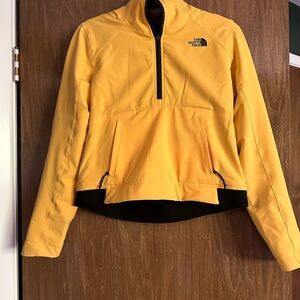 The North Face Yellow and Black Ski Jacket